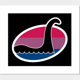 Bisexual Nessie Cryptid Pride Posters and Art